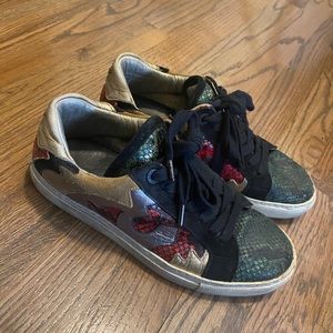 Zadig & Voltaire ZV1747 Snakeskin Size 8.5